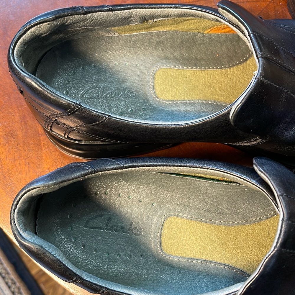Clark’s Men Loafers 👞 size  10 1/2  M Black - Picture 10 of 10